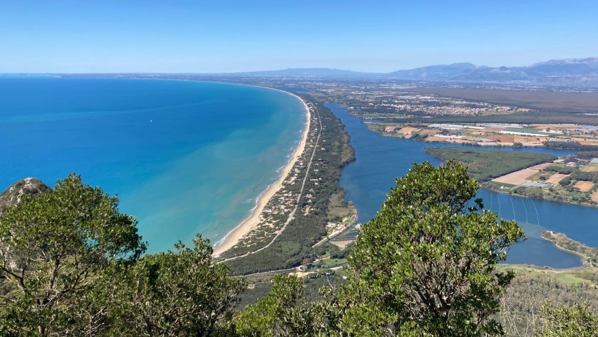 View from Picco di Circe, 541 meters, San Felice Circeo.