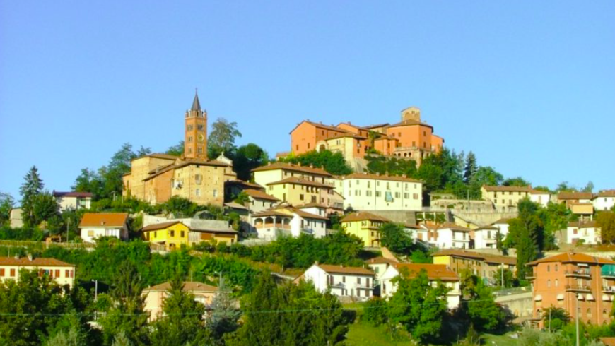 View of Cortazzano, Asti, Italy