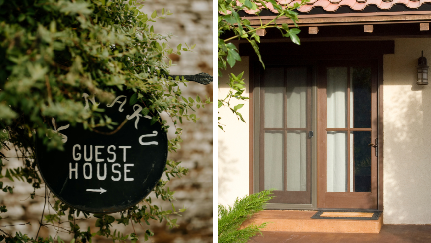 Guest House Sign, Guest House Doors