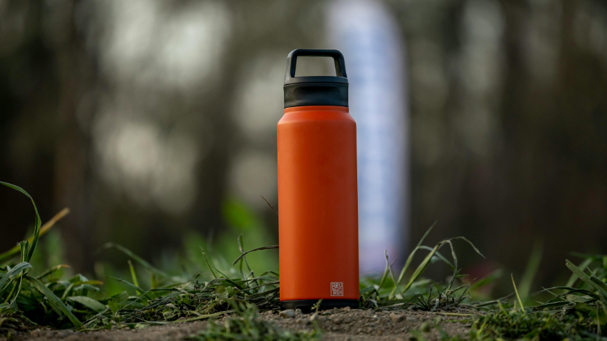 Water bottle in the nature