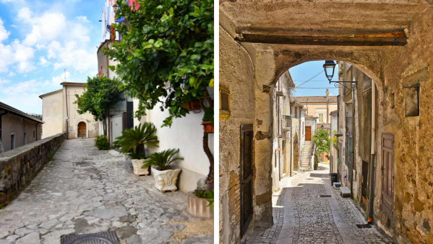 Villages of Caiazzo and Castel Campagnano