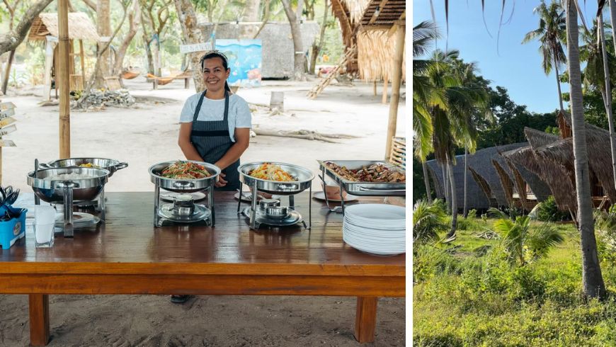 organic and local food at Isla Experience