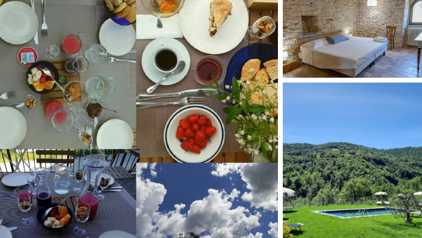 Marcofrate: pool, rooms and genuine food