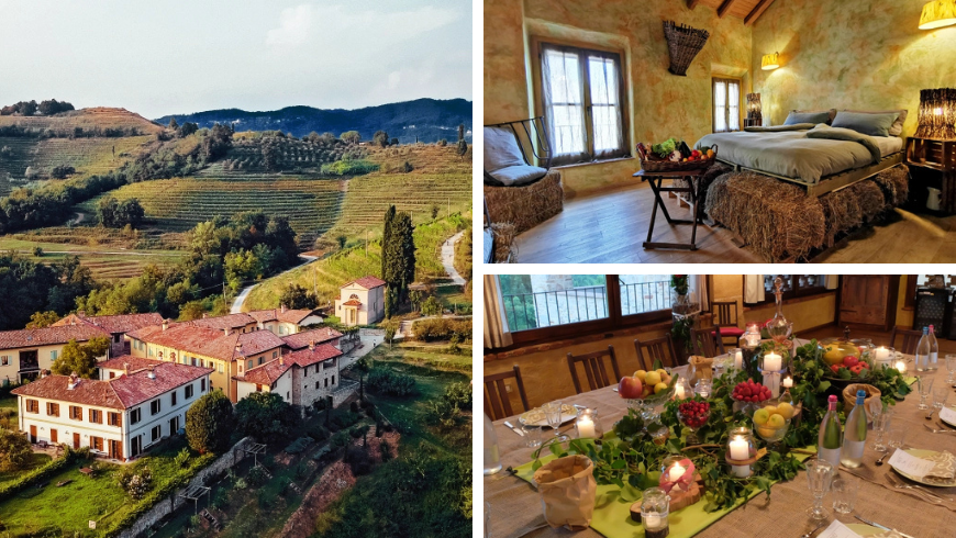 Oasi Galbusera Bianca: aerial view and interiors