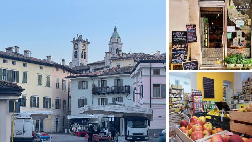 Rovereto’s historic centre with alleys, independent shops and local organic stores.
