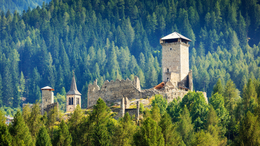 The castle of Ossana, Val di Sole