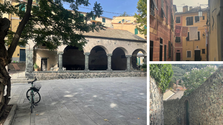 Piazza della Loggia and the caruggi of Levanto