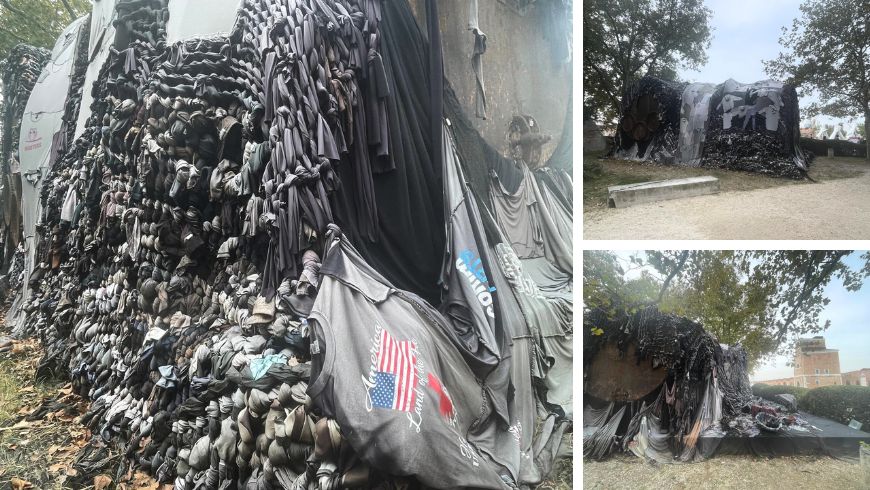 Obroni Wawu, an installation by Victoria-Idongesit Udondian at the 2026 Art Biennale
