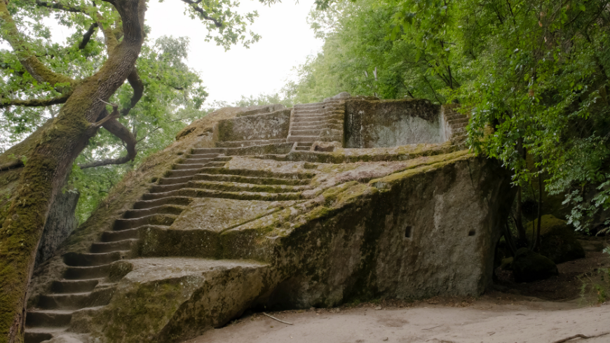 Etruscan-era rock altar near Bomarzo
