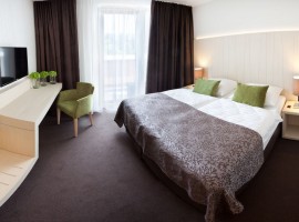 Zimmer im umweltfreundlichen Hotel Astoria, Bled