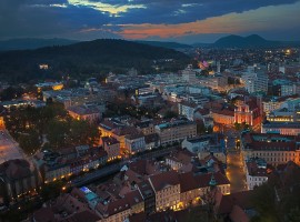 Aussicht auf Ljubljana, Grünes und umweltfreundliches Reisen nach Slowenien