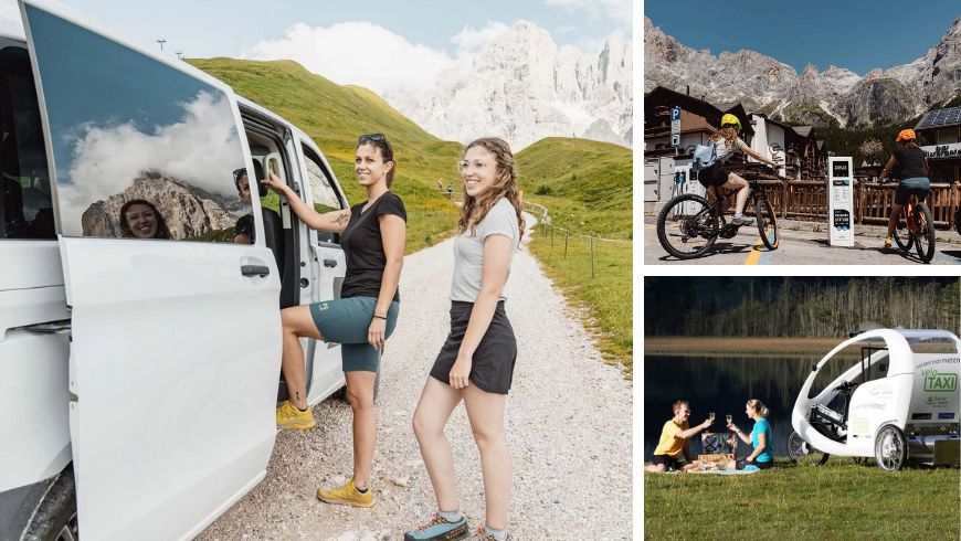 Projekte für sanfte Mobilität in den Dolomiten.