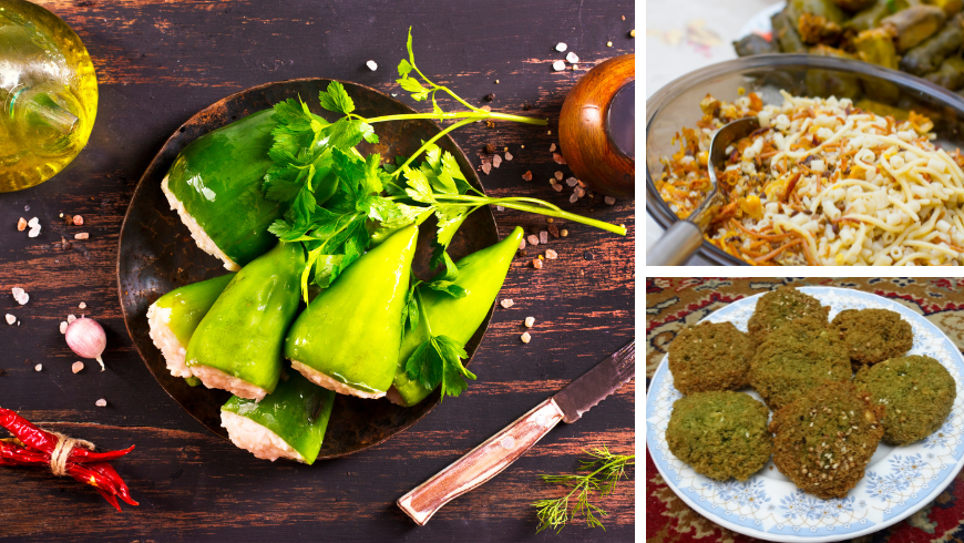 Mahshi, Koshari und Ta'ameya, ägyptische Küche