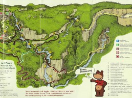 Mapa del Parque de las Cascadas de Molina