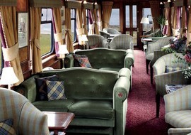 Interior del tren Belmont Royal Scotsman