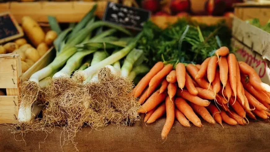 Frutas y verduras mercados agrícolas