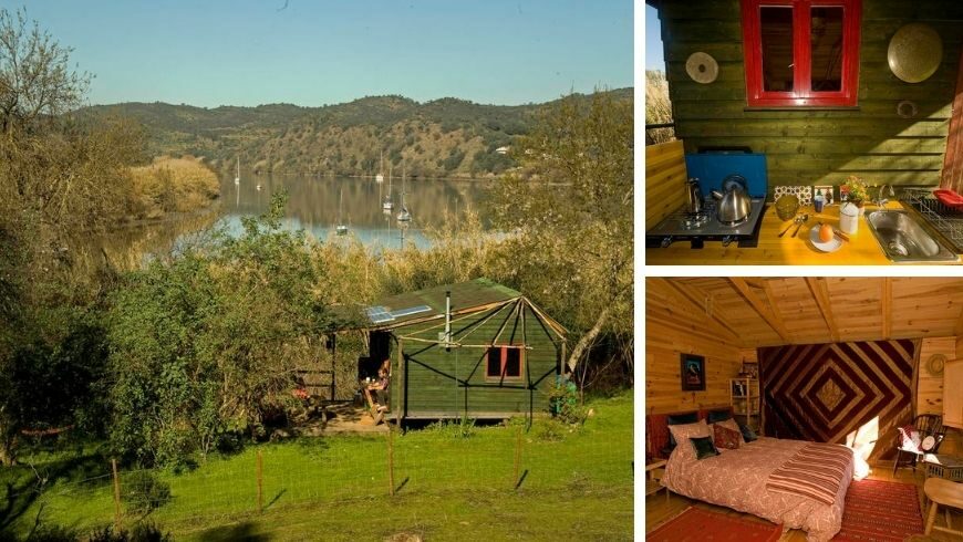 Peel Cabin, alojamiento sostenible en Sanlúcar de Guadiana, Andalucía