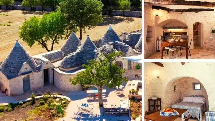 Alojamiento ecológico en Apulia – Trulli tradicionales  