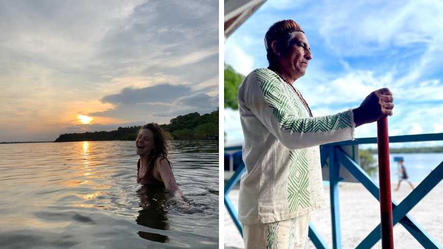 Ana y comunidad indígena