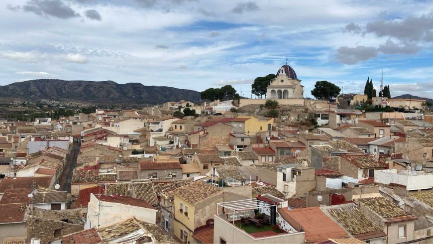 Vista aérea de la ciudad de Monovar