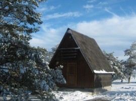 chalet en hiver serbie