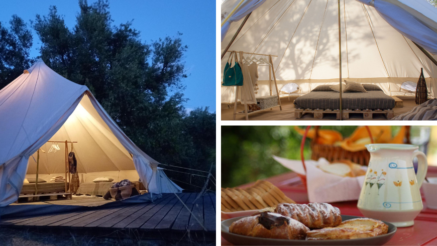 Une tente face à la mer, en Sicile Shauri Glamping, Syracuse