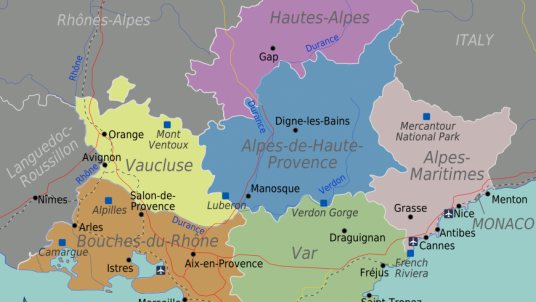 Carte de la Provence
