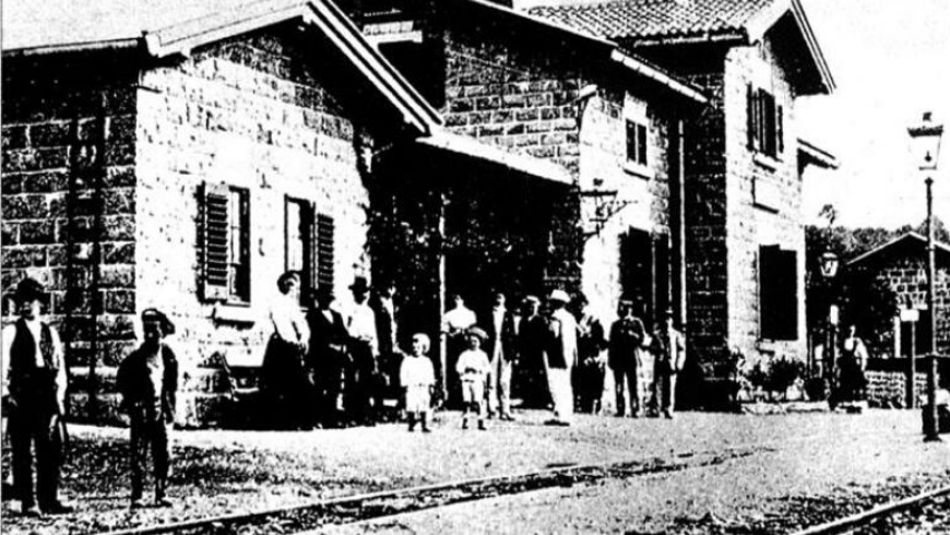 ancienne photo du chemin de fer de la Parenzana