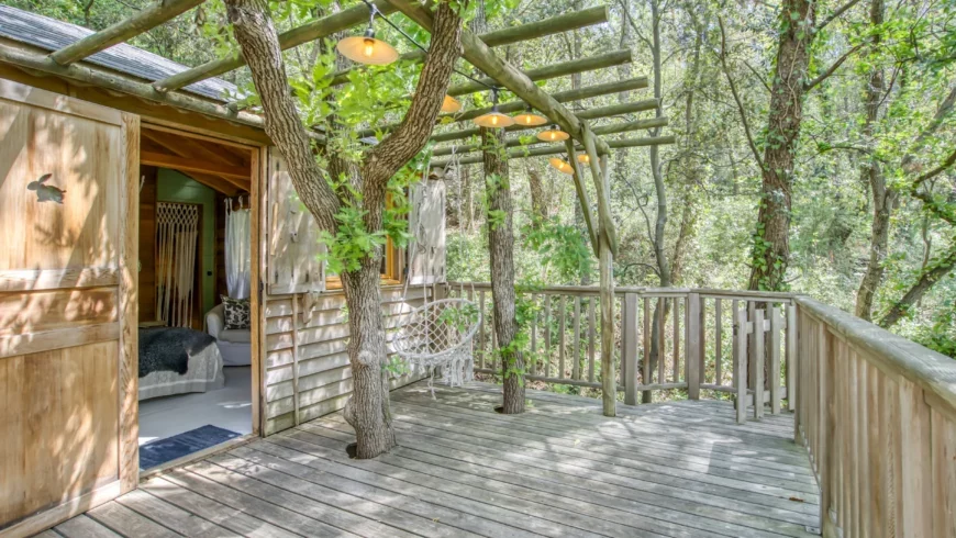 terrasse en bois orion treehouses