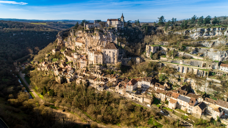 village de rocamadour dans la diagonale du vide