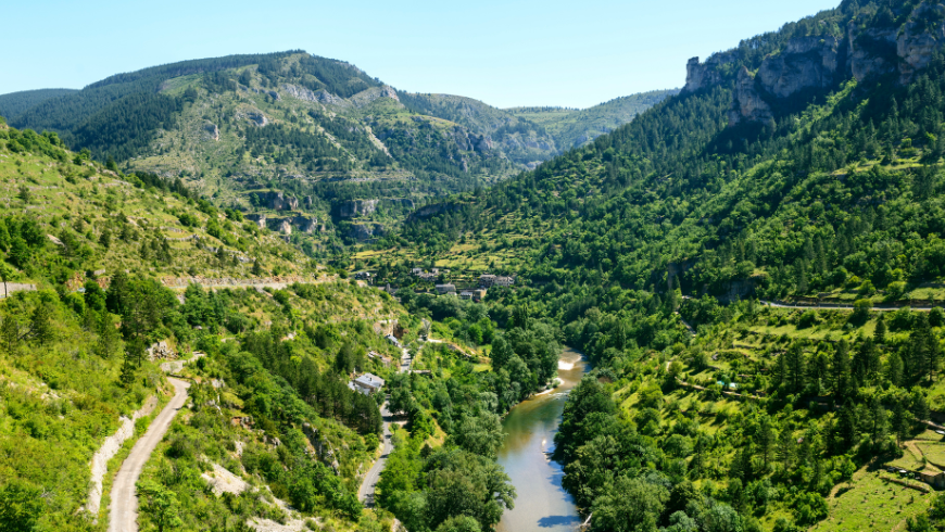 gorges du tarn vue d'en haut