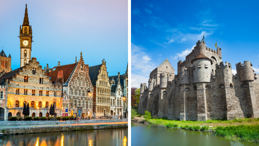 château et canal de gand, voyage en belgique