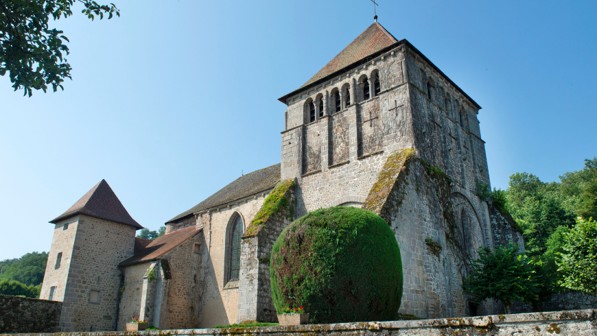 église de moutier d'ahun dans la creuse